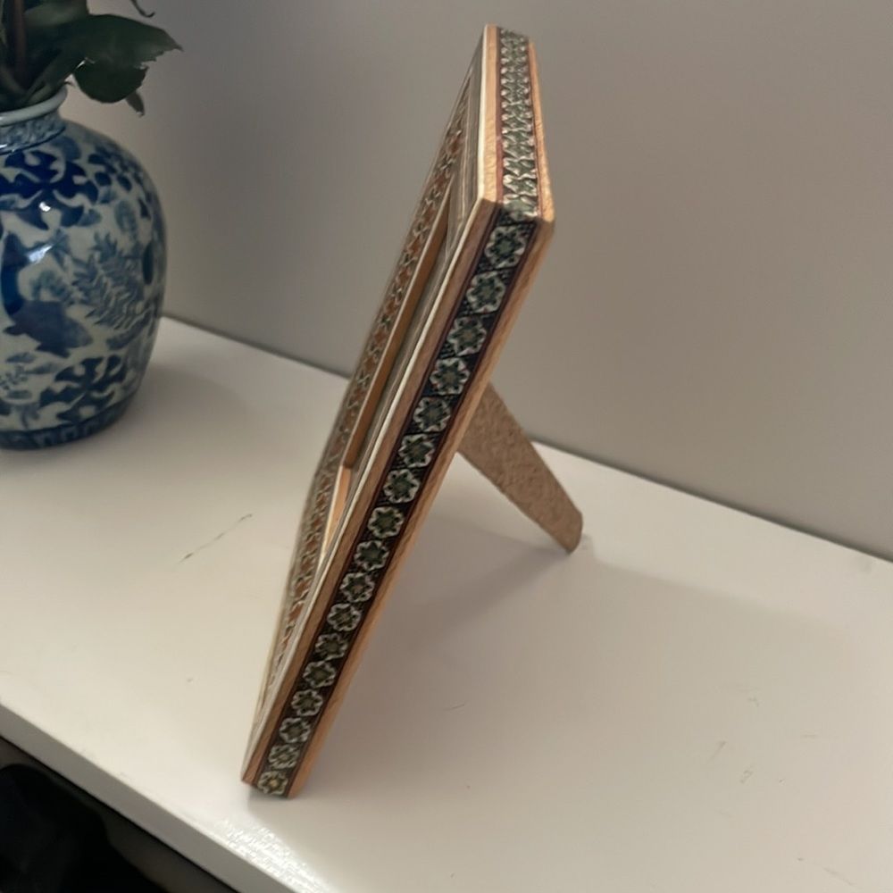 HOST PICK | Vintage | Persian Khatami Inlay Framed Art - Picture 5 of 12